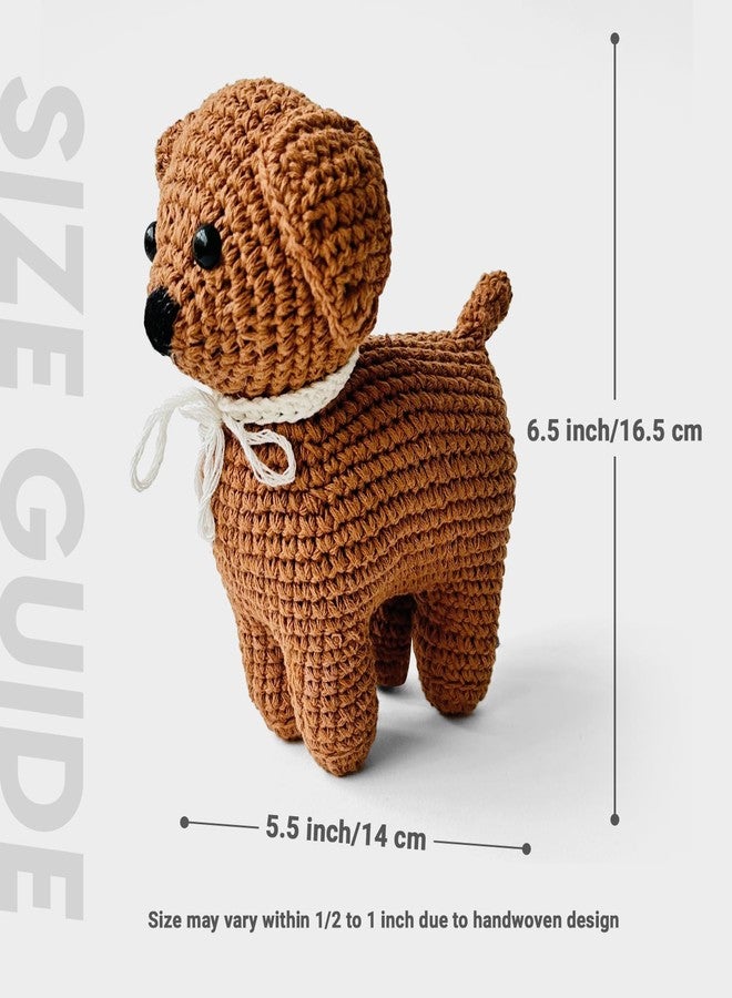 Kind Strings Handmade Crochet Dog Soft Toy - Plush Stuffed Animal for Babies & Kids - Montessori Gift for Baby Girl or Boy - Safe, Cute & Adorable Nursery Decor - Image 2